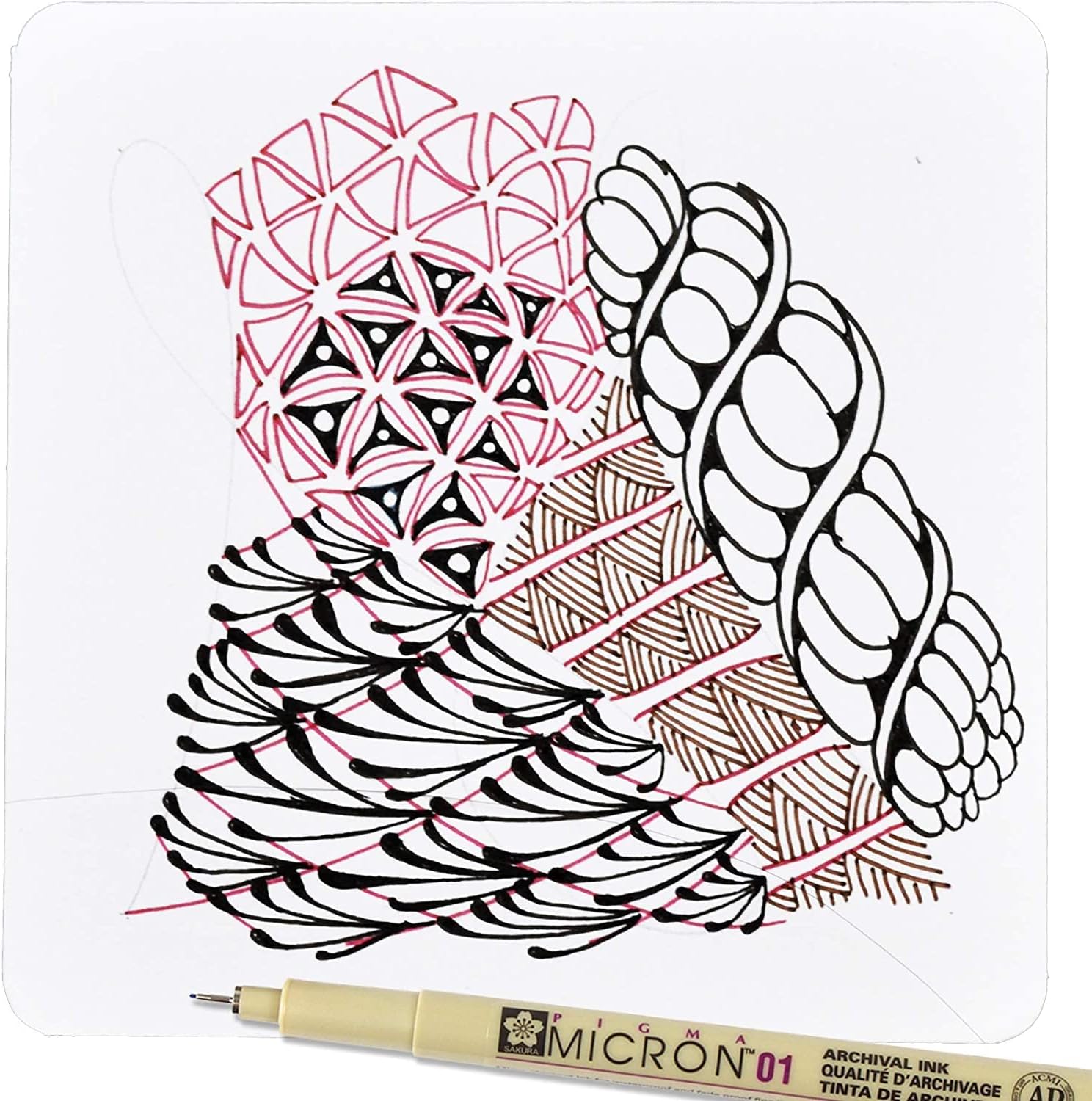 SAKURA Pigma Micron Fineliner Pens - Archival Black Ink Pens - Pens for Writing. Drawing. or Journaling - Assorted Point Sizes - 6 Pack - Image 8